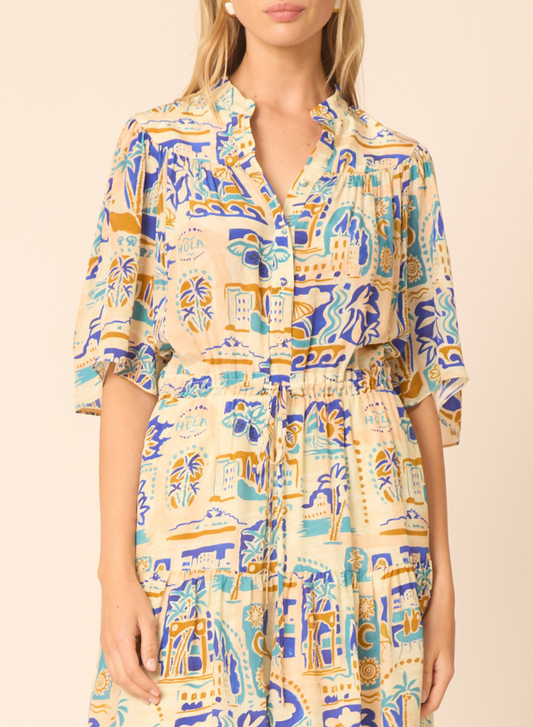 Adelyn dress in Seychelles - Gilner Farrar