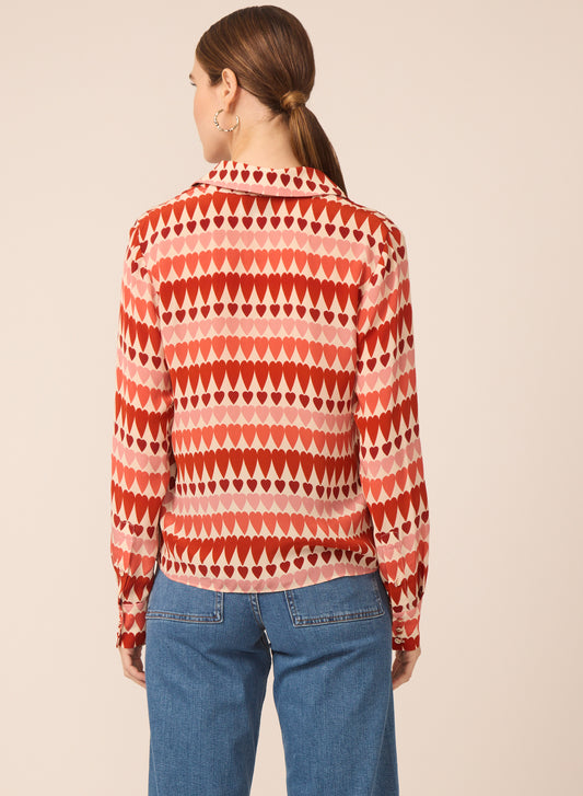 Troy blouse in Wild Hearts - Gilner Farrar