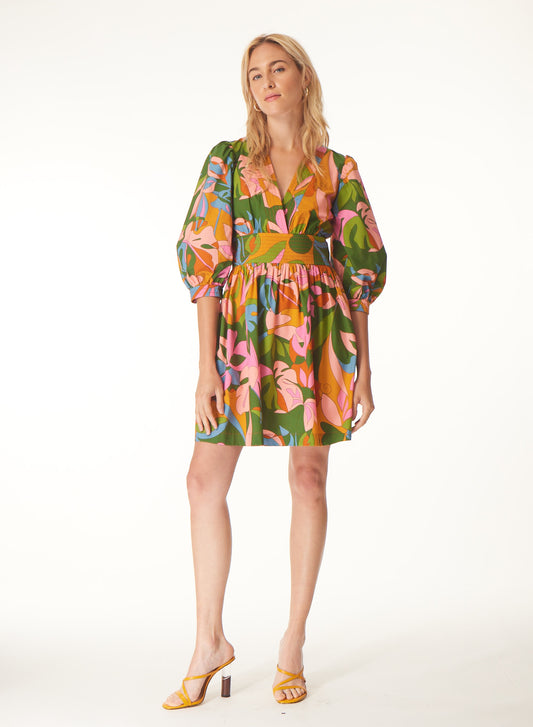 Jenna dress in Tropical delight