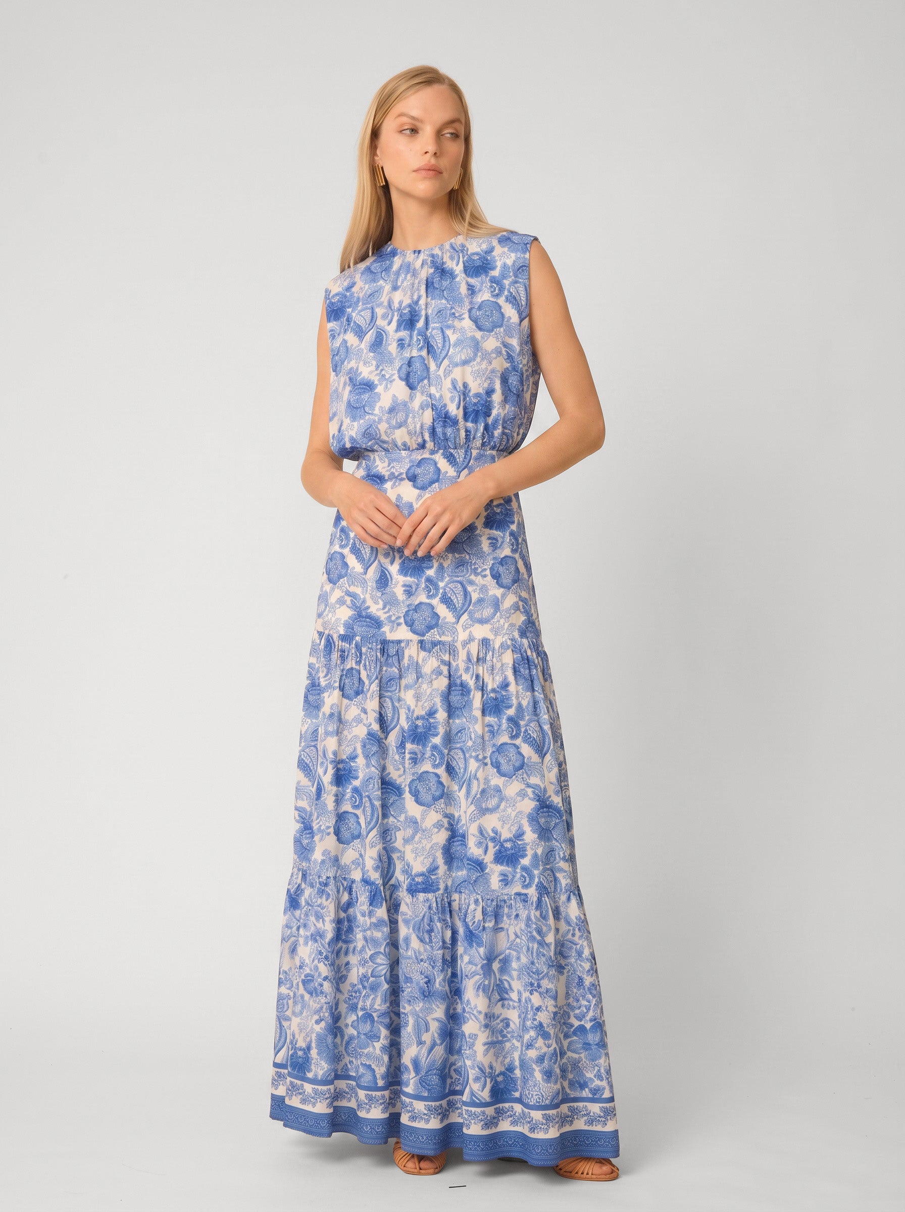 Amelia Dress Lisbon print