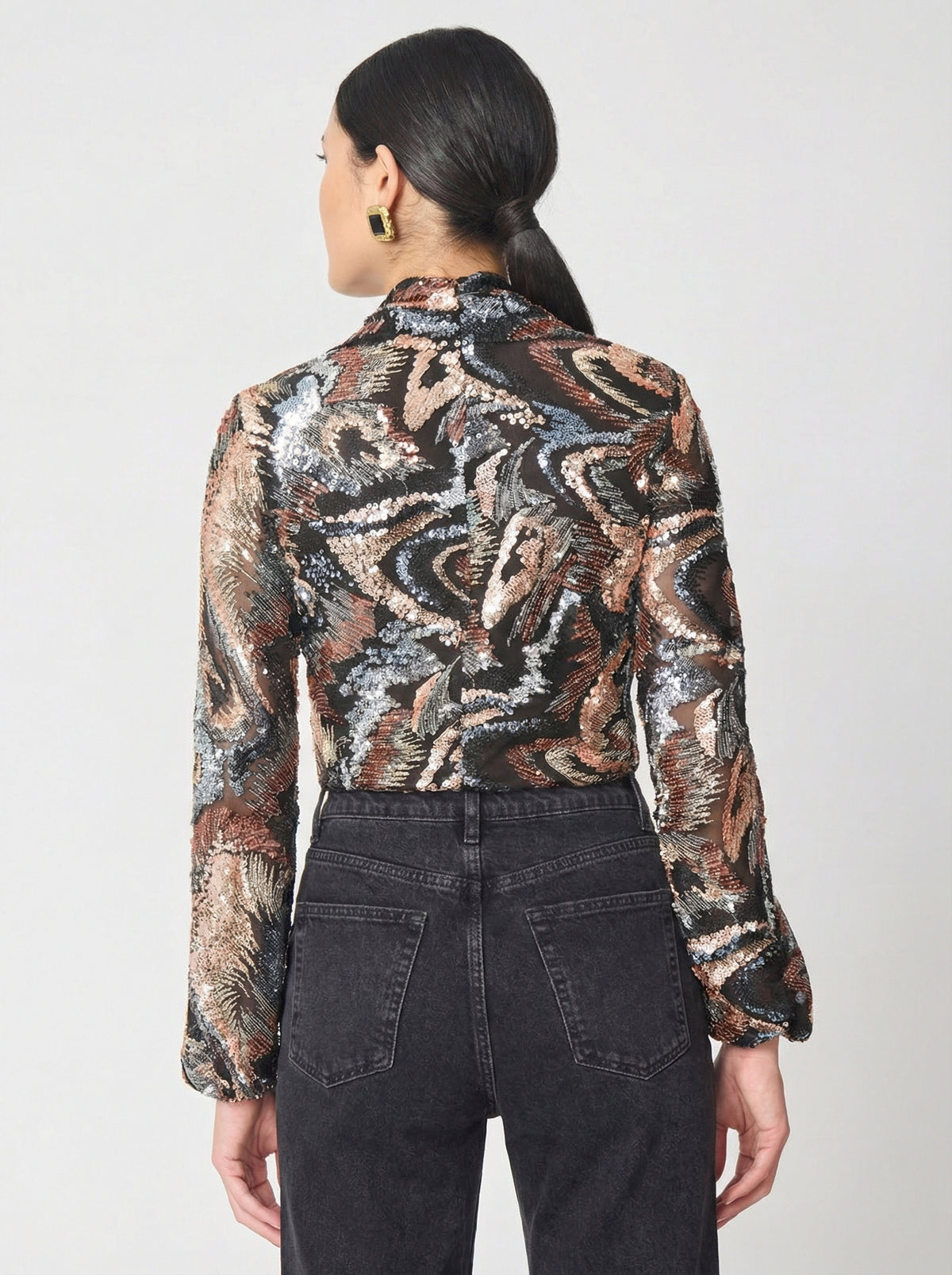 Elowen Dress Kaleidoscope Sequins - Gilner Farrar