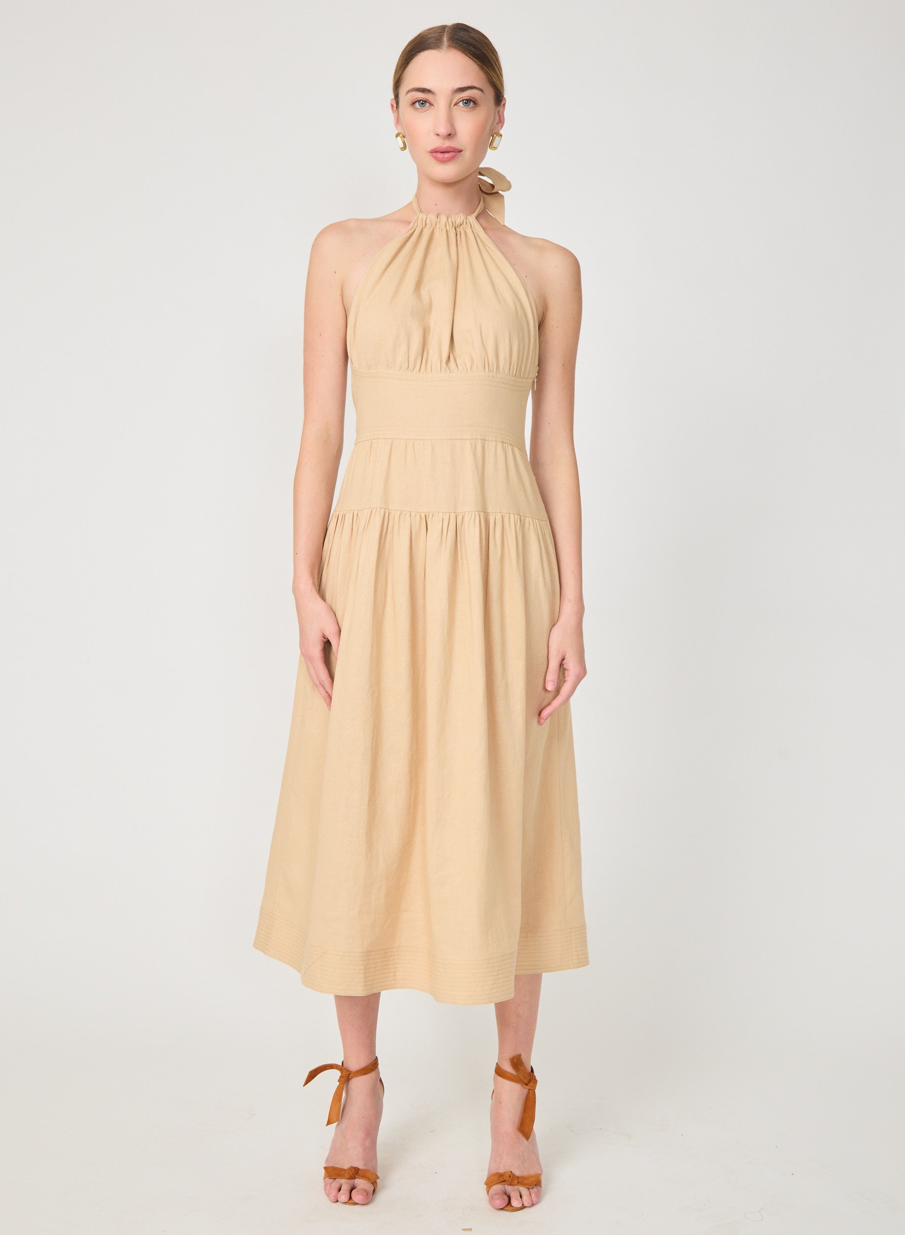 Darien Dress Khaki