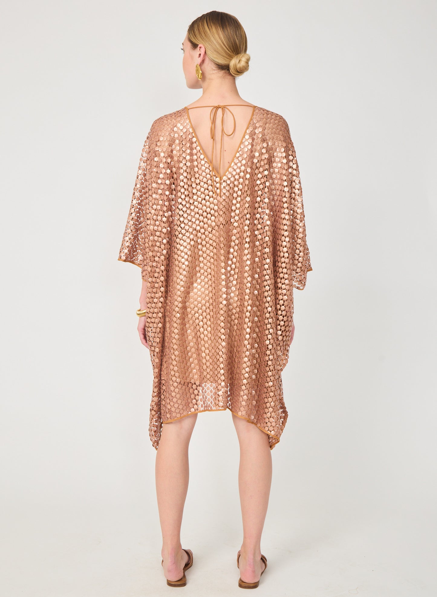 Myrle dress in Bronze Sequins