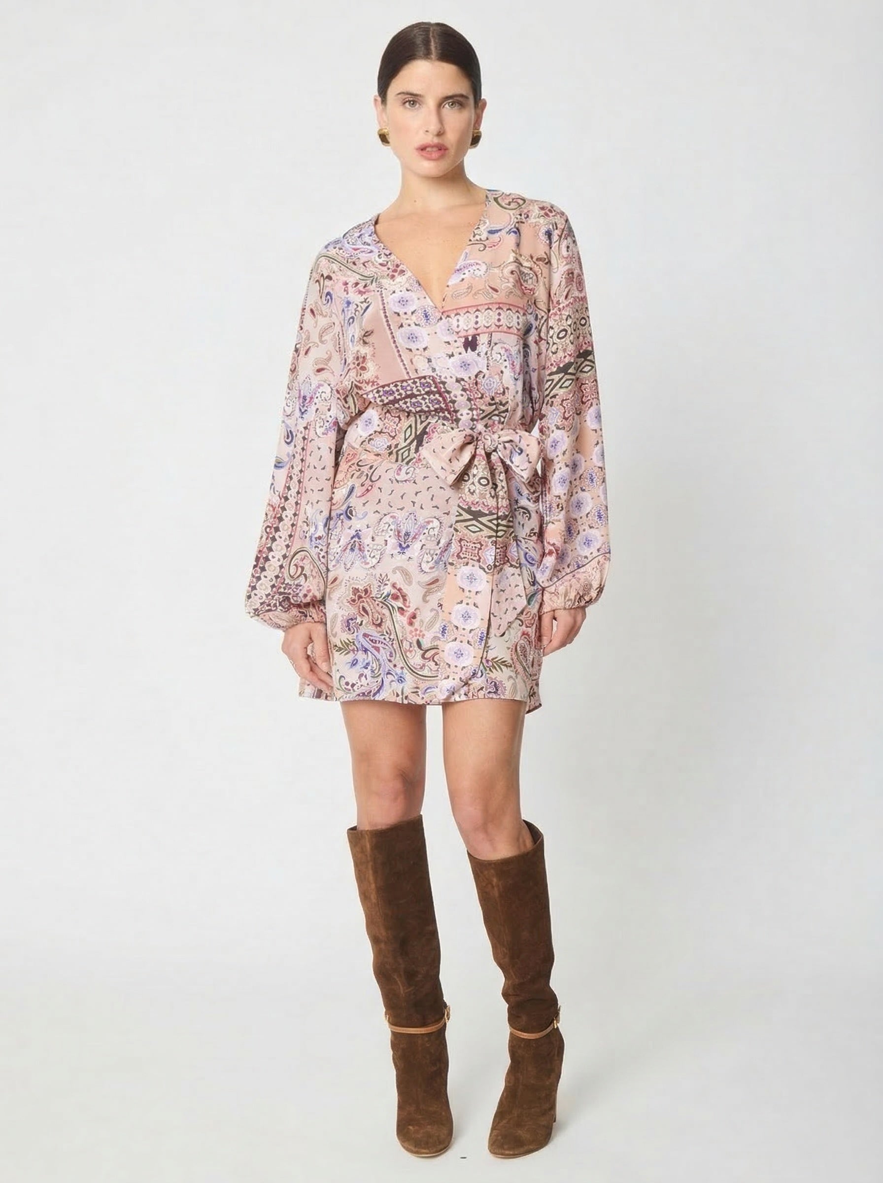 Flora dress in Oxford Print