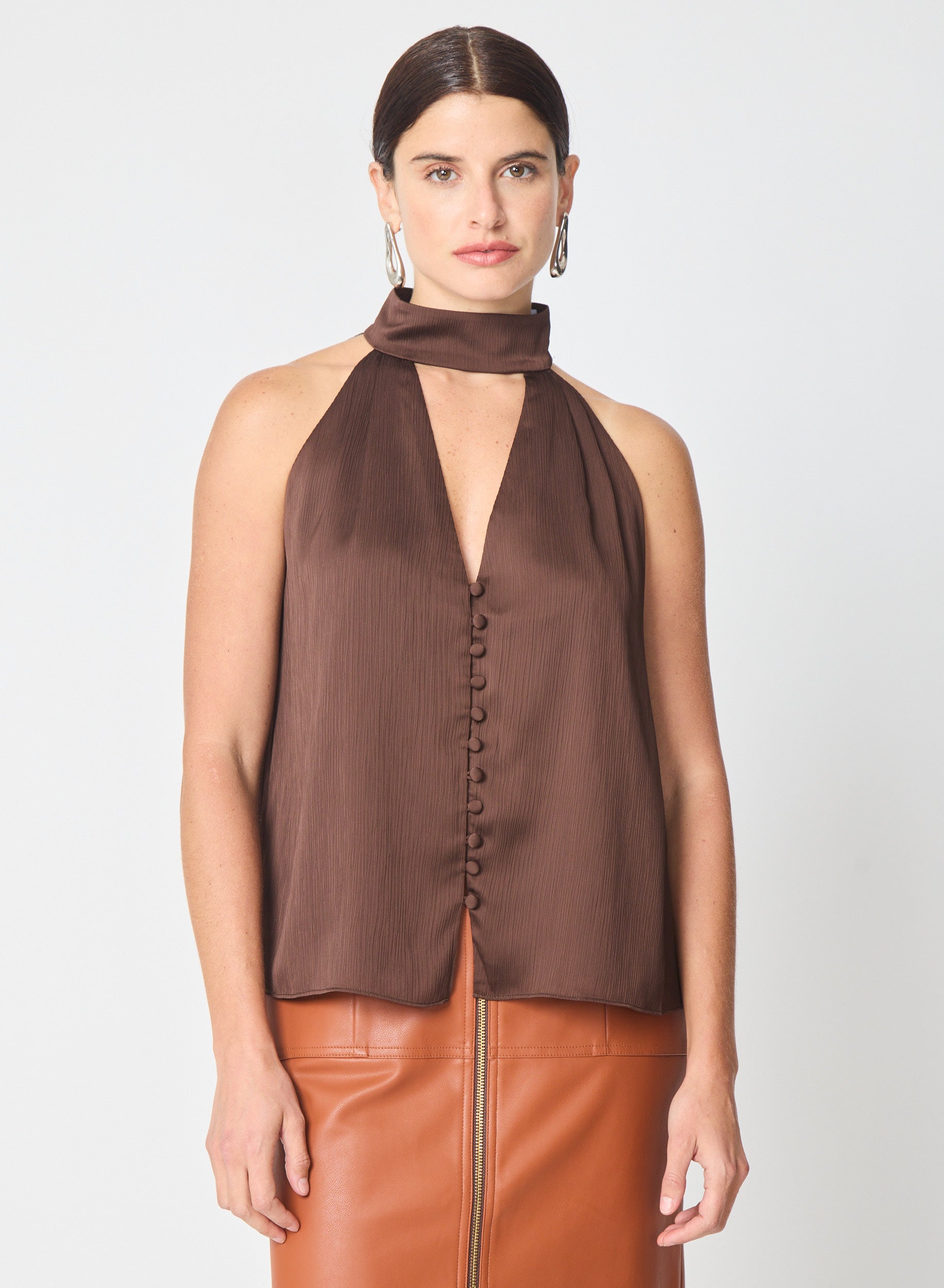 Wynna blouse in Brown