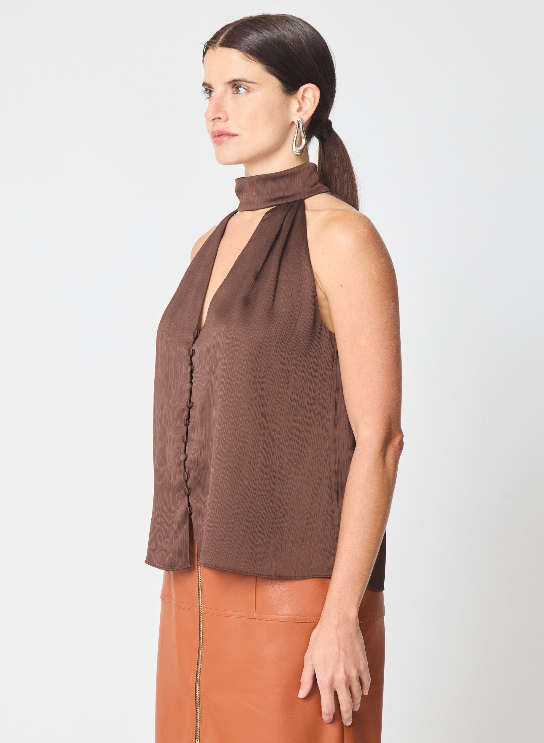 Wynna blouse in Brown