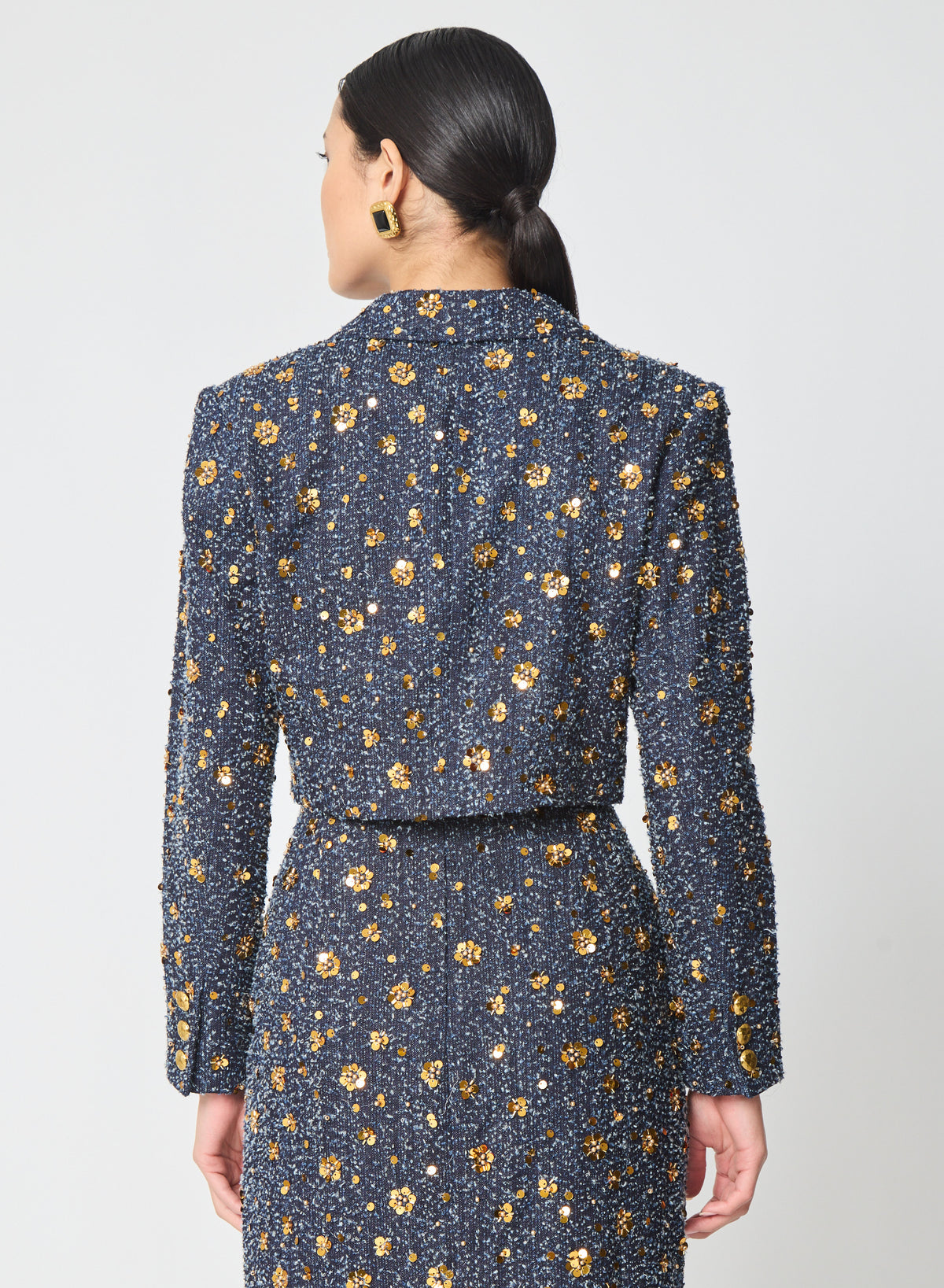 Murphy jacket in Floral Sequins On Tweed