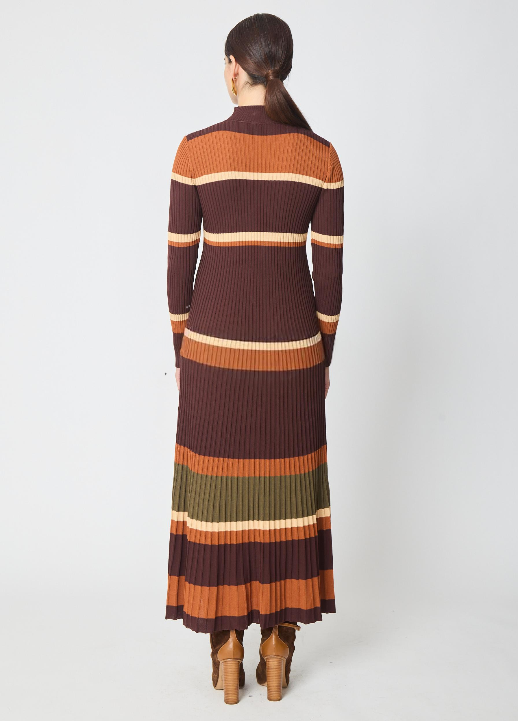Odelle dress in Multi Color Stripe