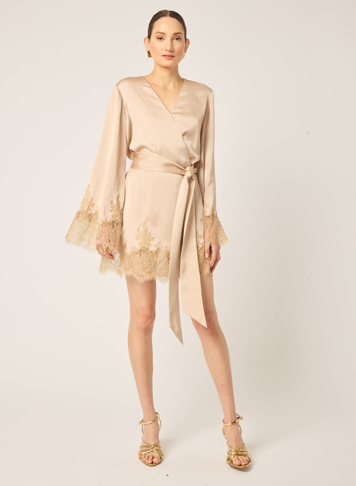 Colette dress in Gold color - Gilner Farrar