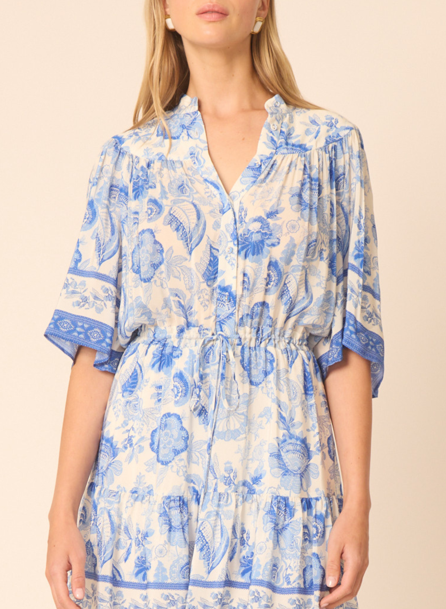 Adelyn dress in Lisbon Print - Gilner Farrar