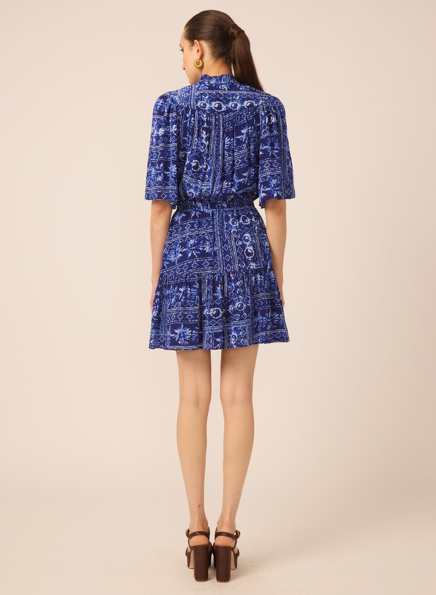 Adelyn dress in Santorini Print - Gilner Farrar