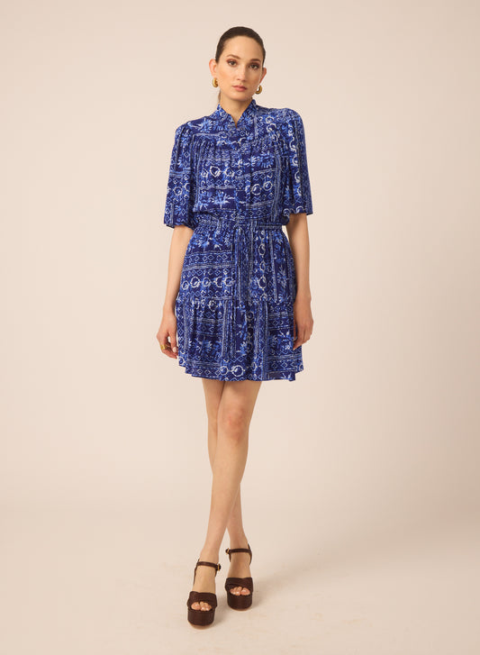 Adelyn dress in Santorini Print - Gilner Farrar