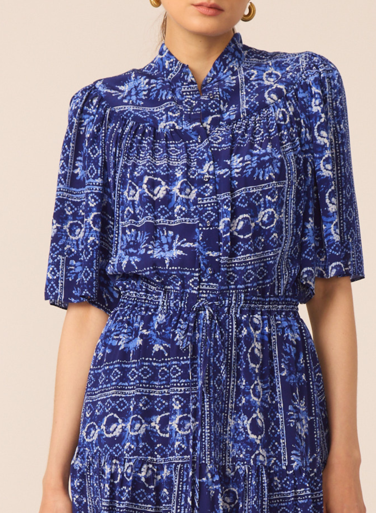 Adelyn dress in Santorini Print - Gilner Farrar