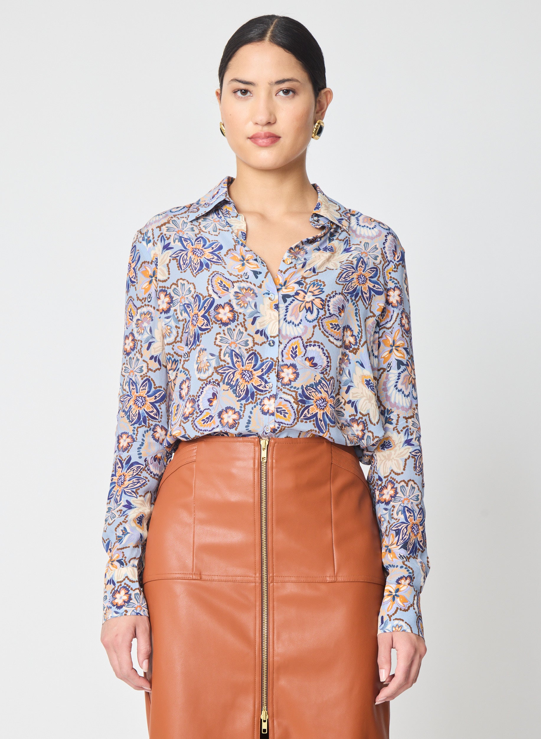 Troy blouse in Salisbury Print