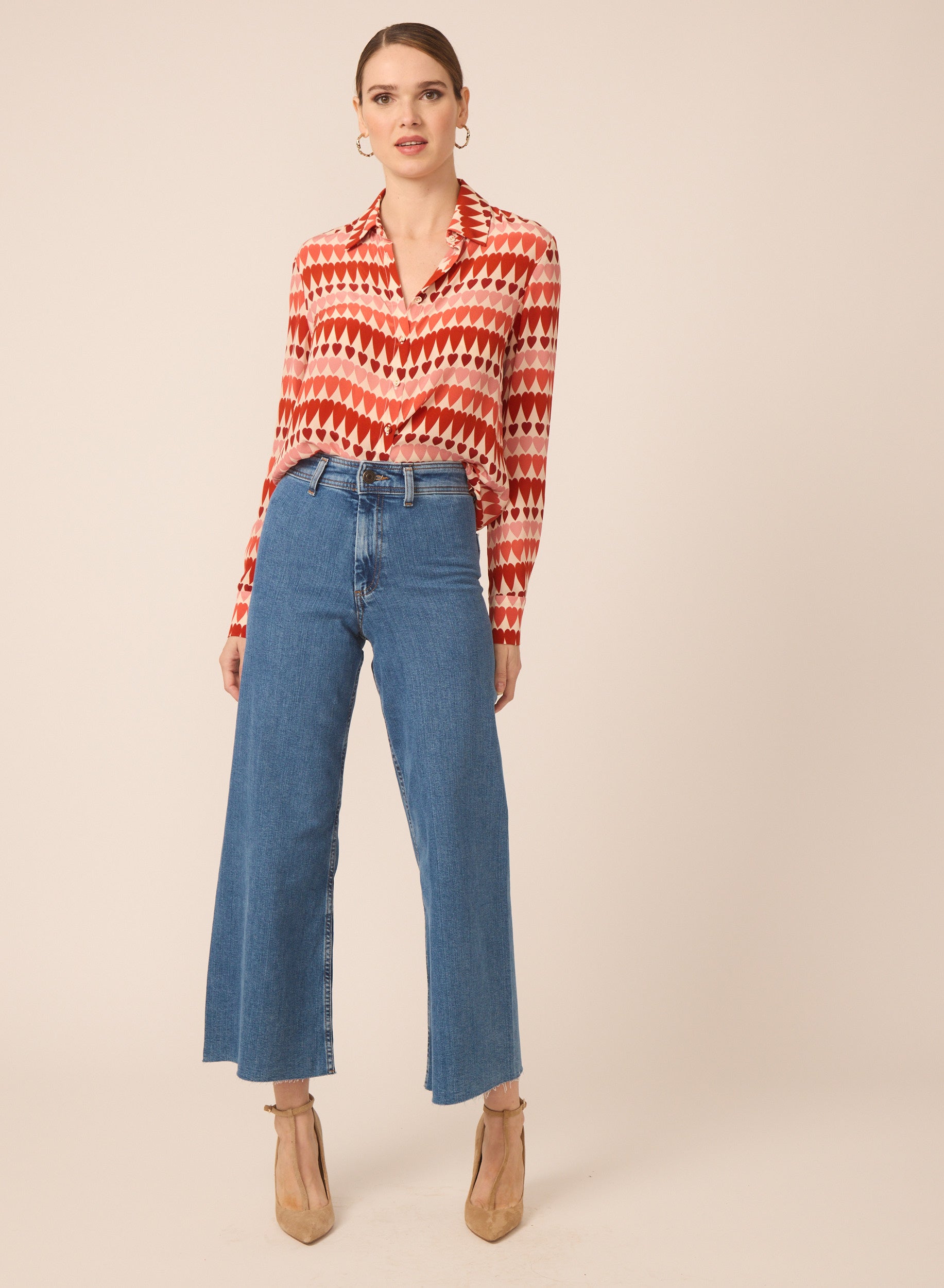 Troy blouse in Wild Hearts - Gilner Farrar
