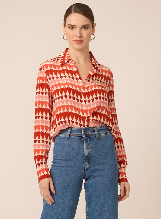 Troy blouse in Wild Hearts - Gilner Farrar