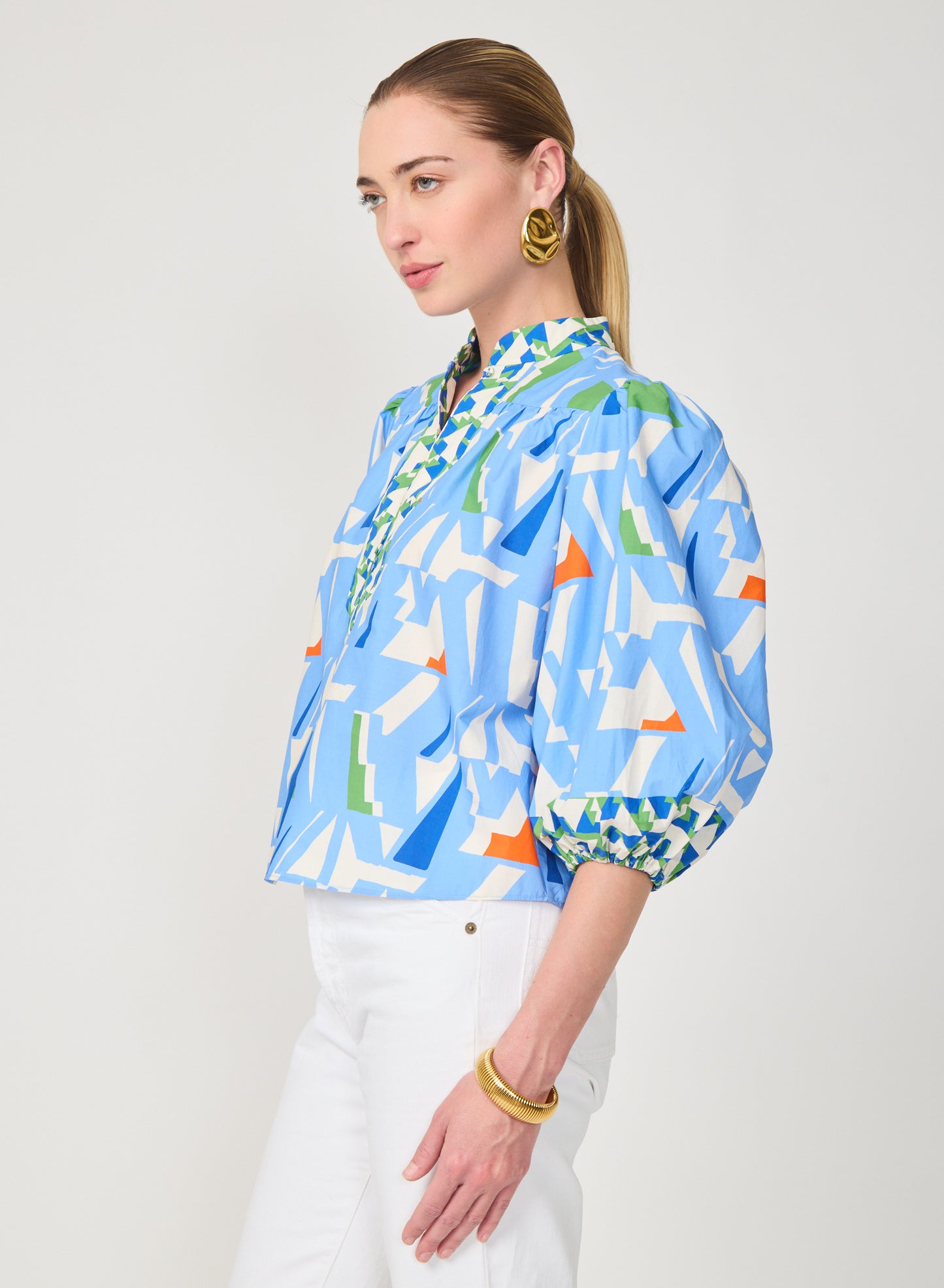 Bethany blouse in Capri Print