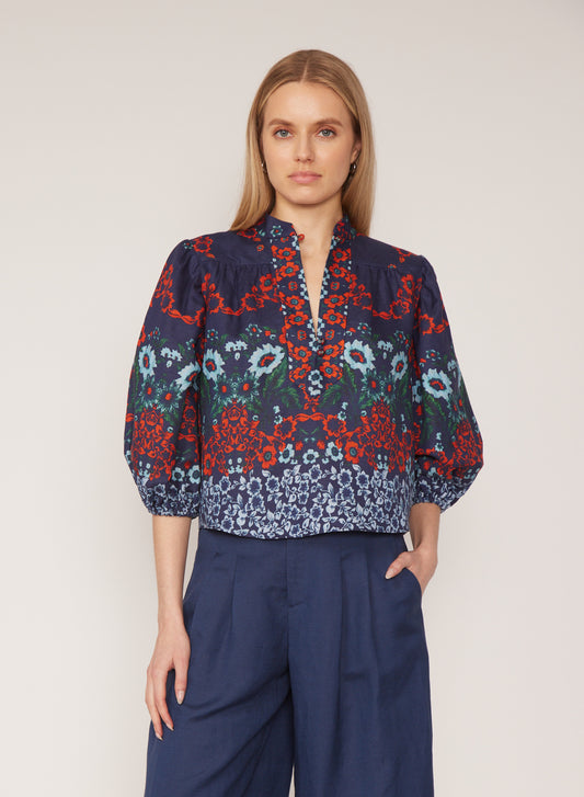 Bethany blouse in The Dutchess Print