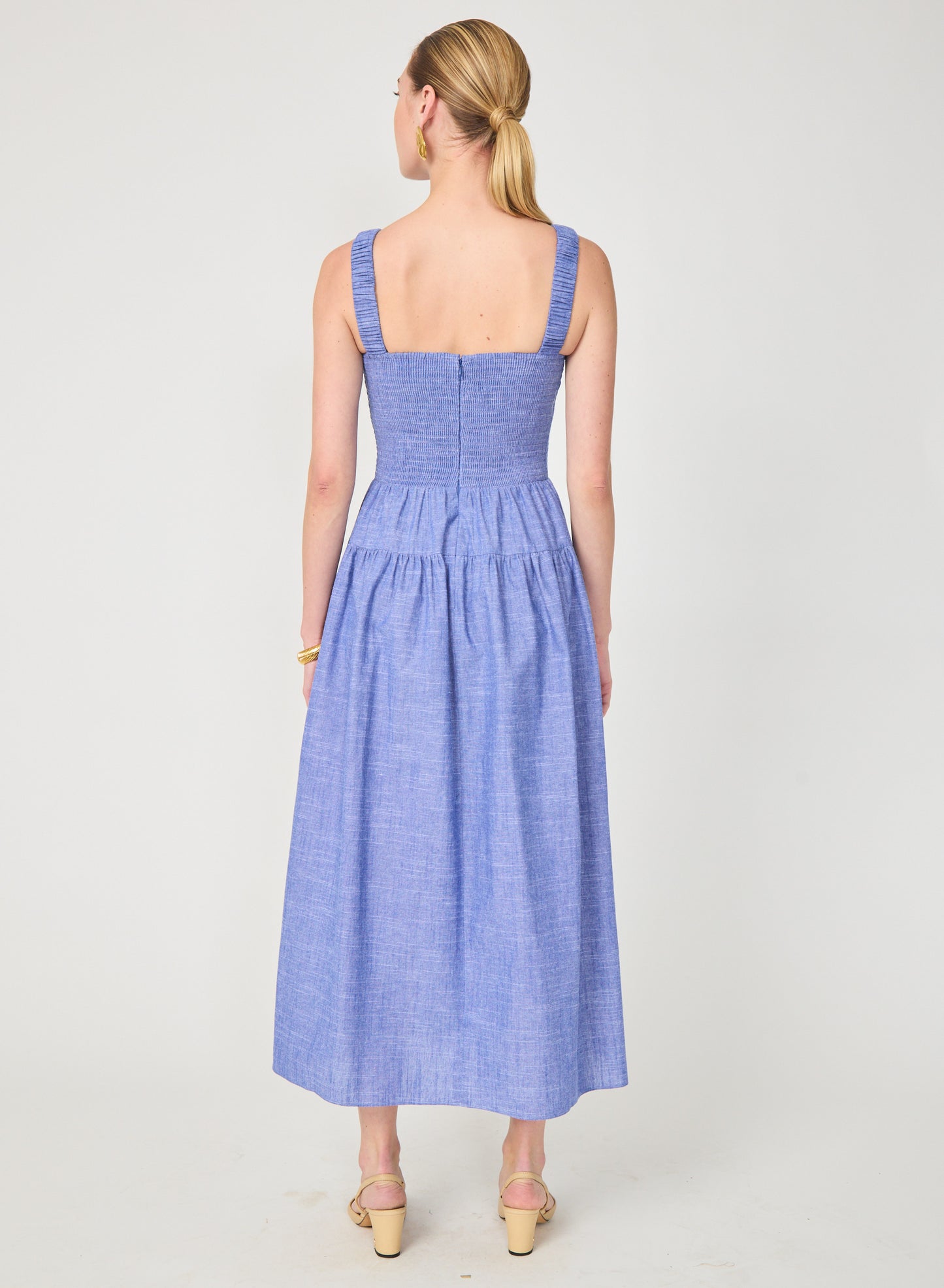 Julien dress in Cadet Blue Chambray