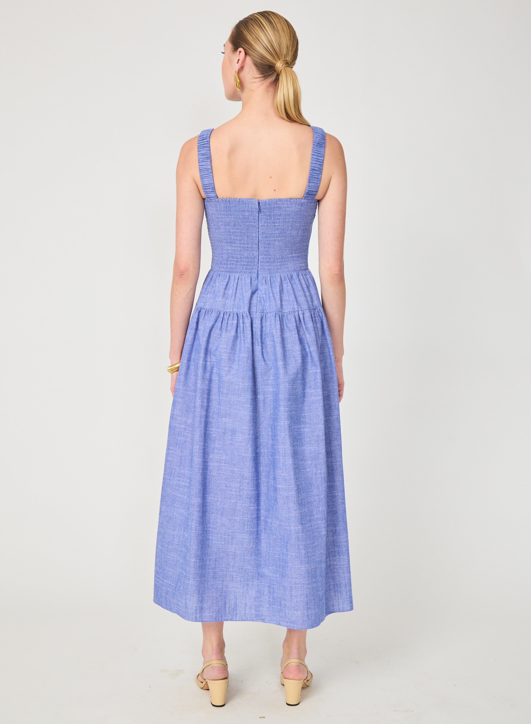 Julien Dress Cadet Blue Chambray