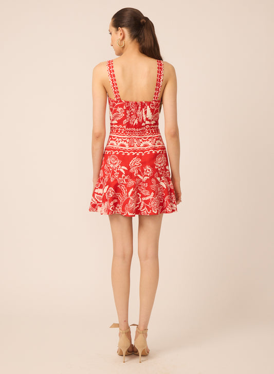 Julia dress in Kyoto Print - Gilner Farrar