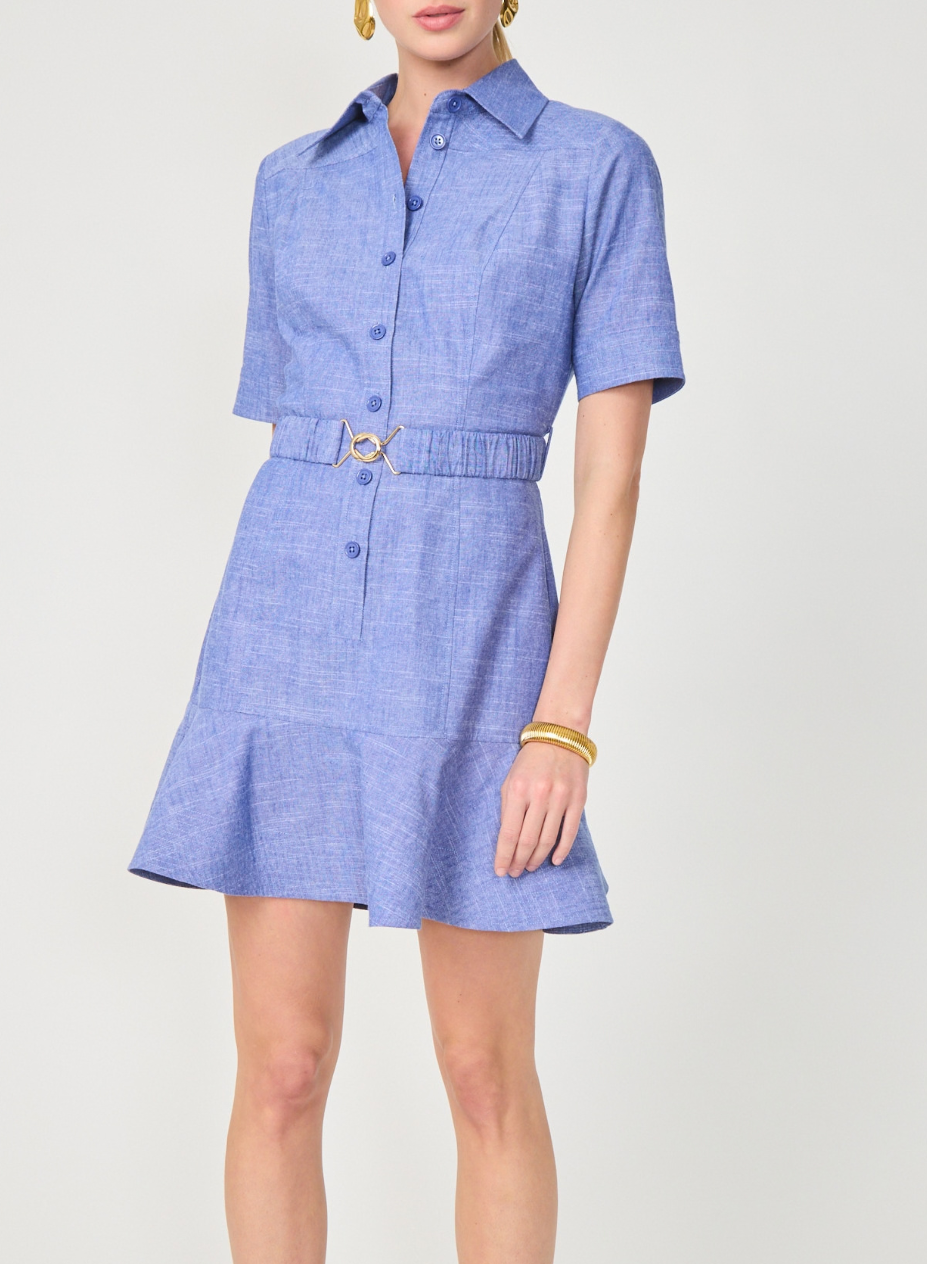 Payden Dress Cadet Blue Chambray