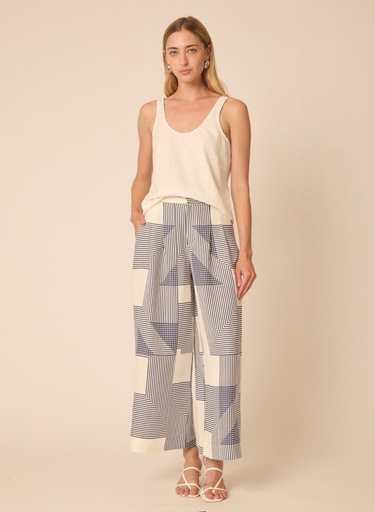 Ashton top in Solid Cream - Gilner Farrar