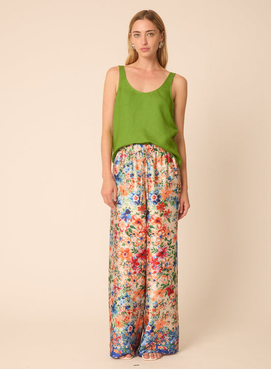 Ashton top in Solid Ivy Green - Gilner Farrar