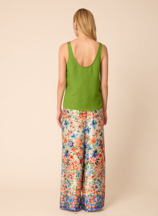 Ashton top in Solid Ivy Green - Gilner Farrar