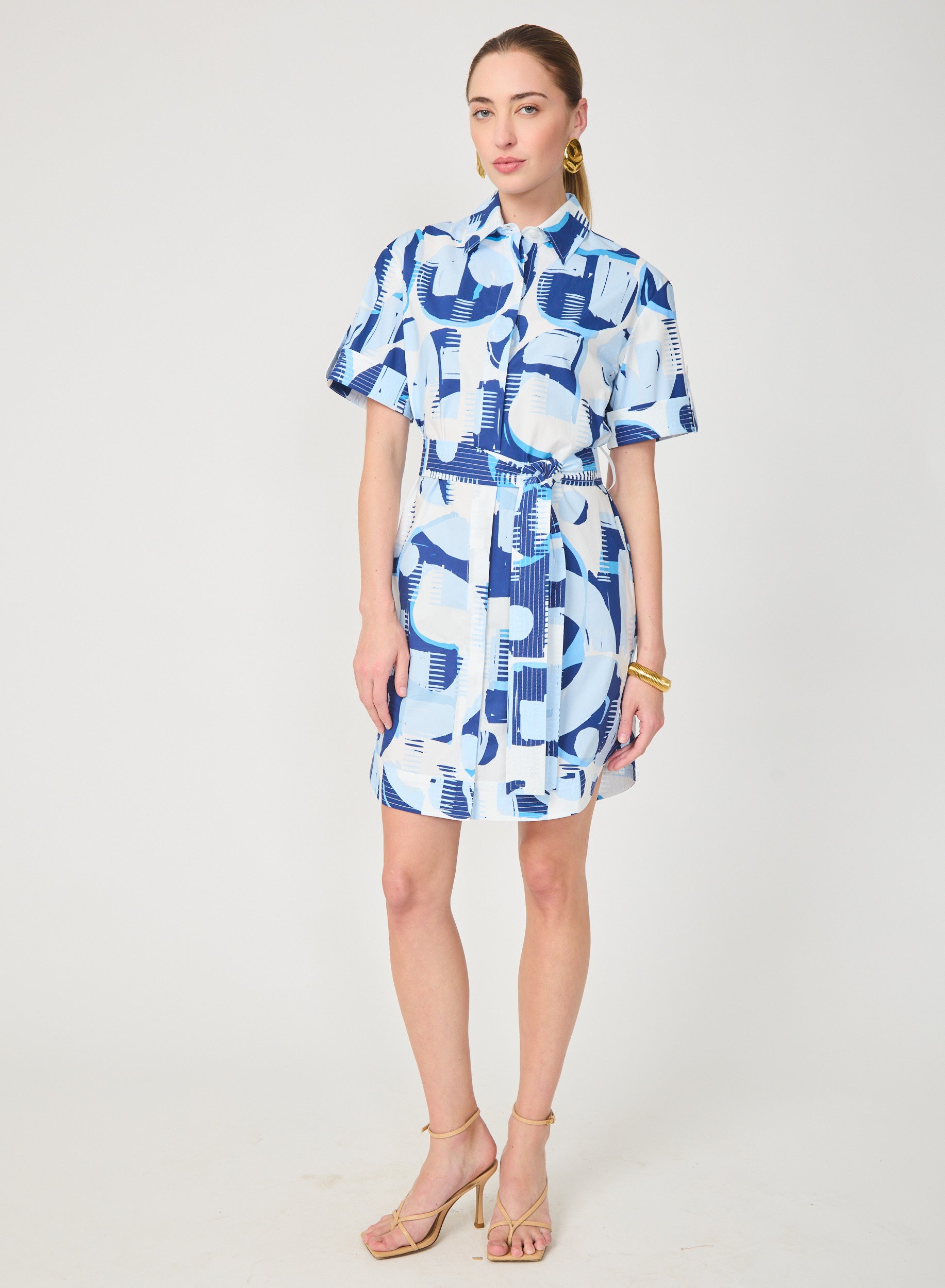 Marlee dress in Geo Round Print