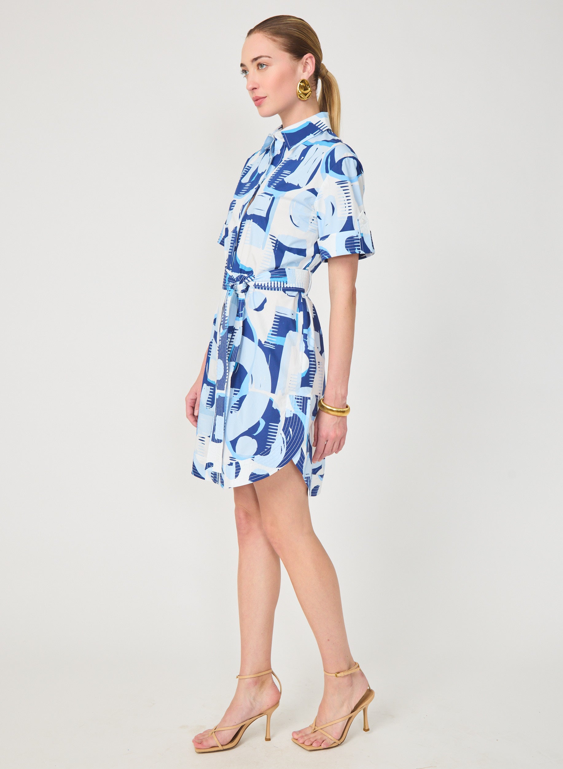 Marlee dress in Geo Round Print