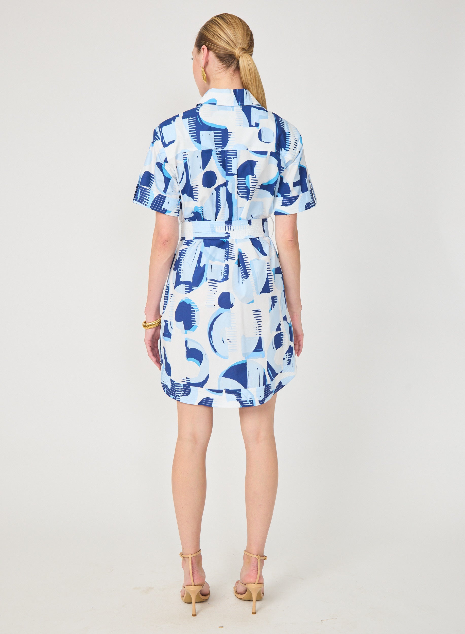 Marlee dress in Geo Round Print