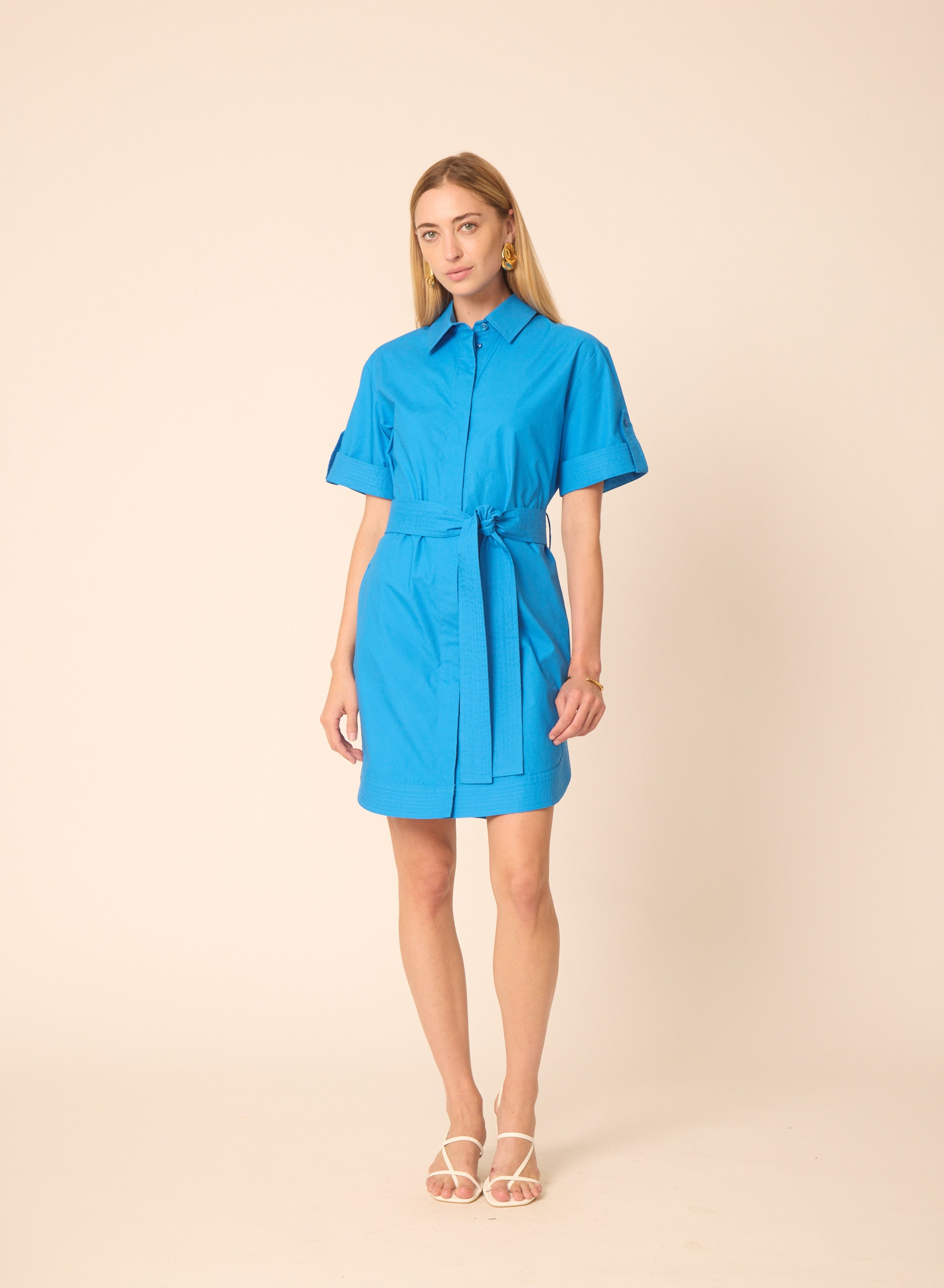 Marlee dress in Peacock Blue - Gilner Farrar