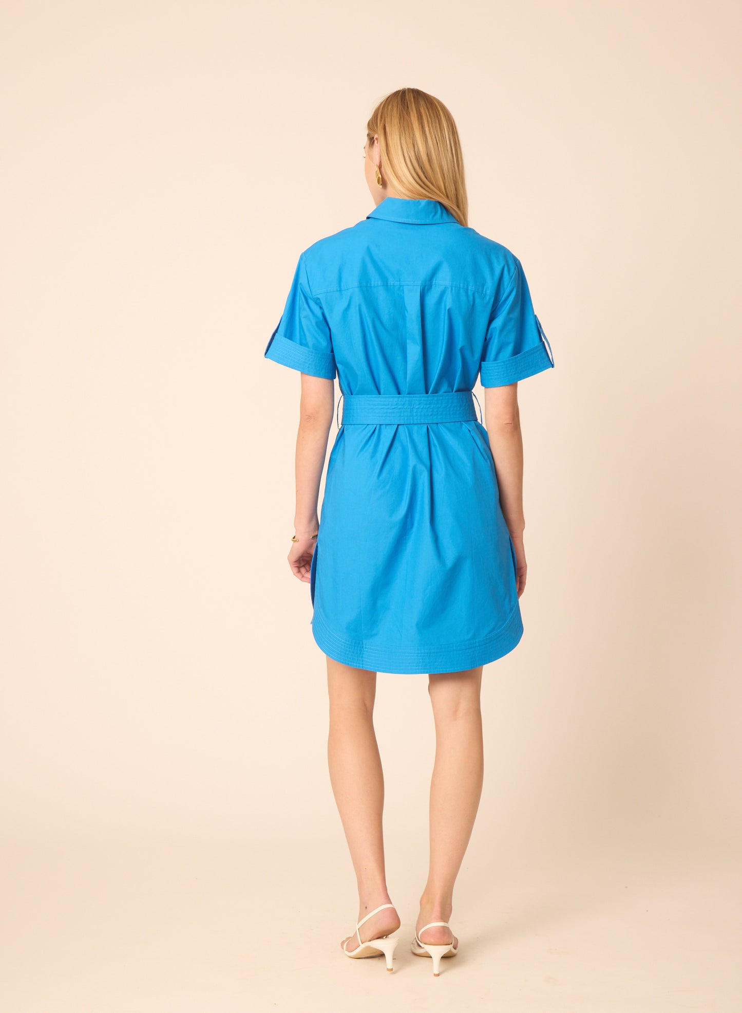 Marlee dress in Peacock Blue - Gilner Farrar