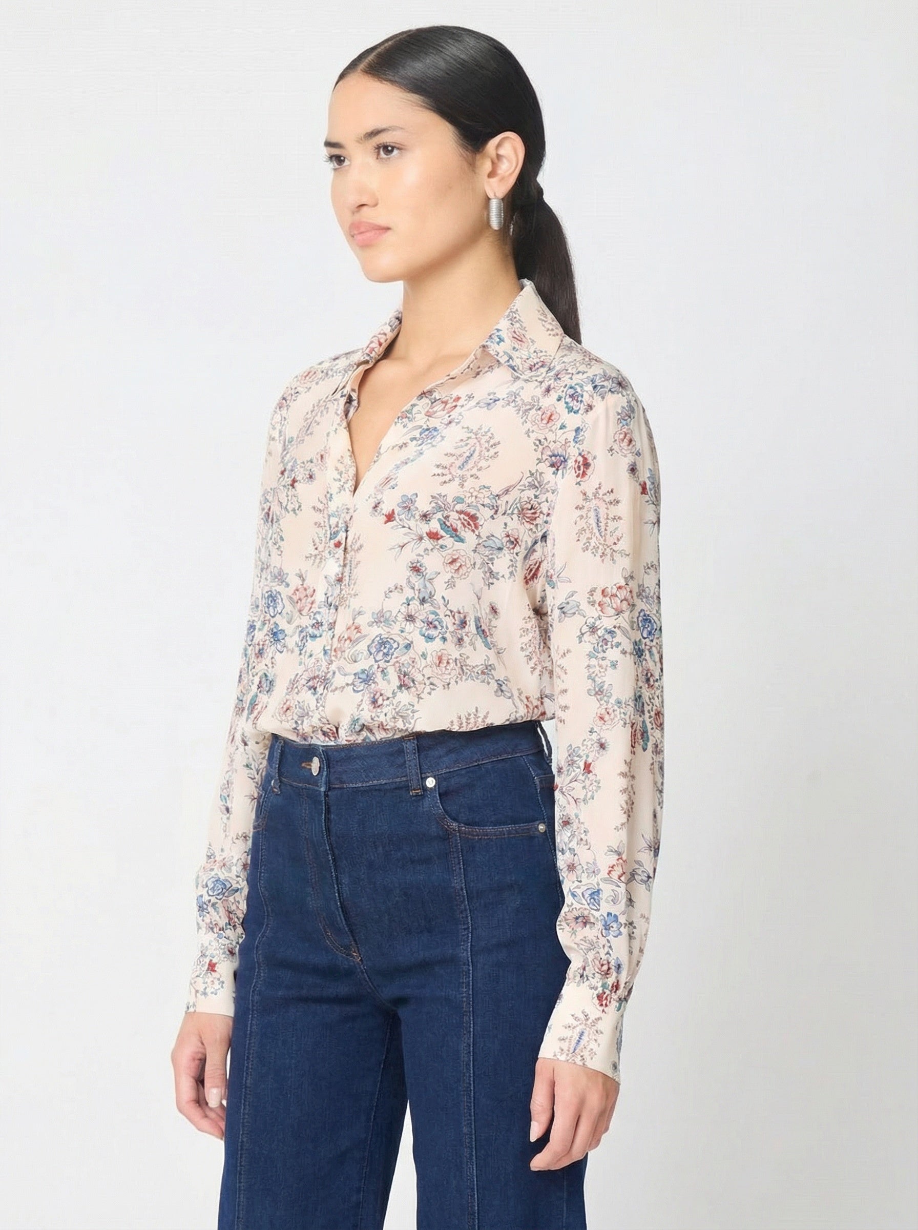 Lara blouse in Windsor Print