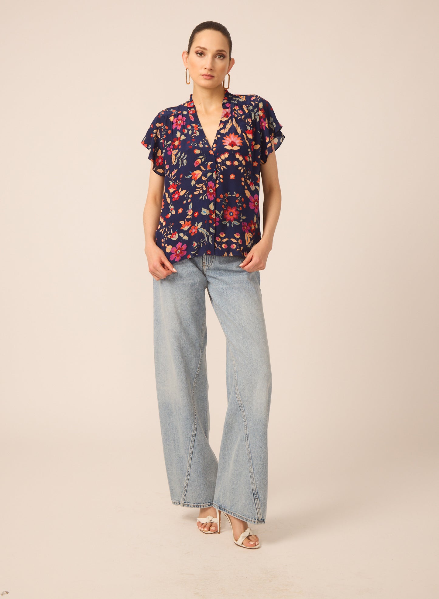 Della blouse in Secret Garden