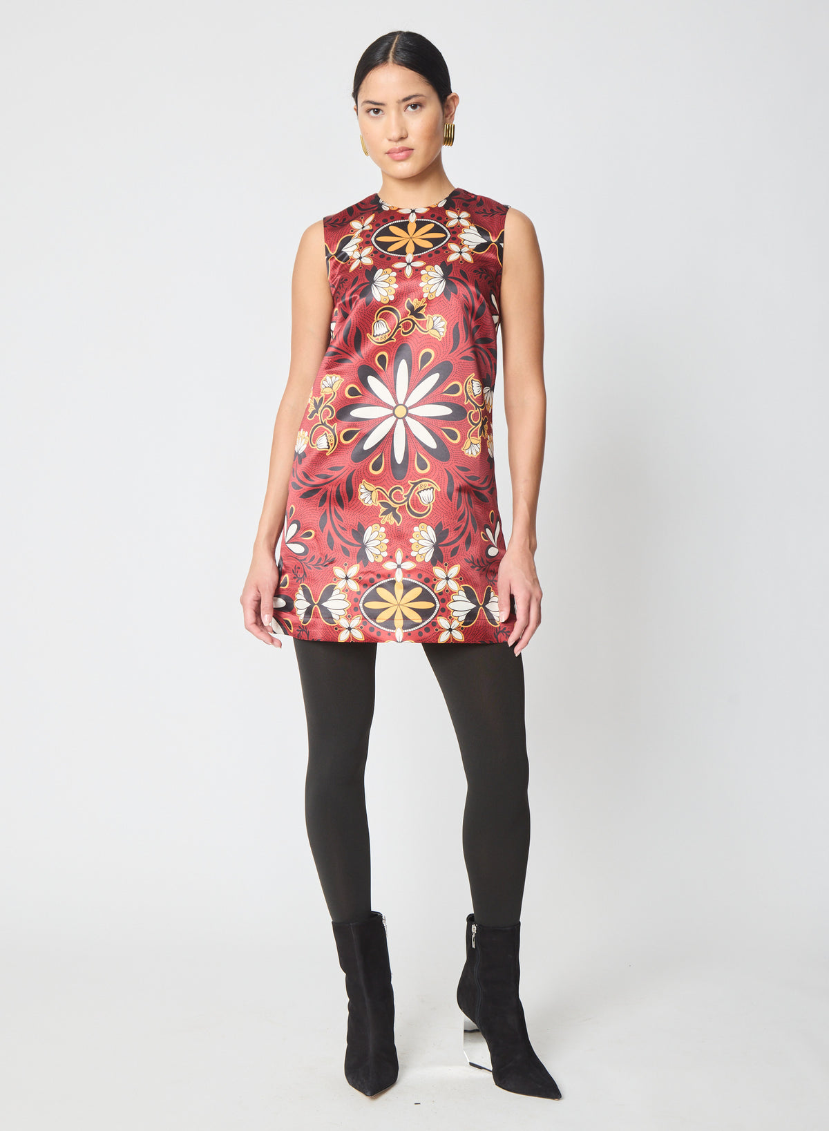 Kirby dress in Retro Espresso Floral