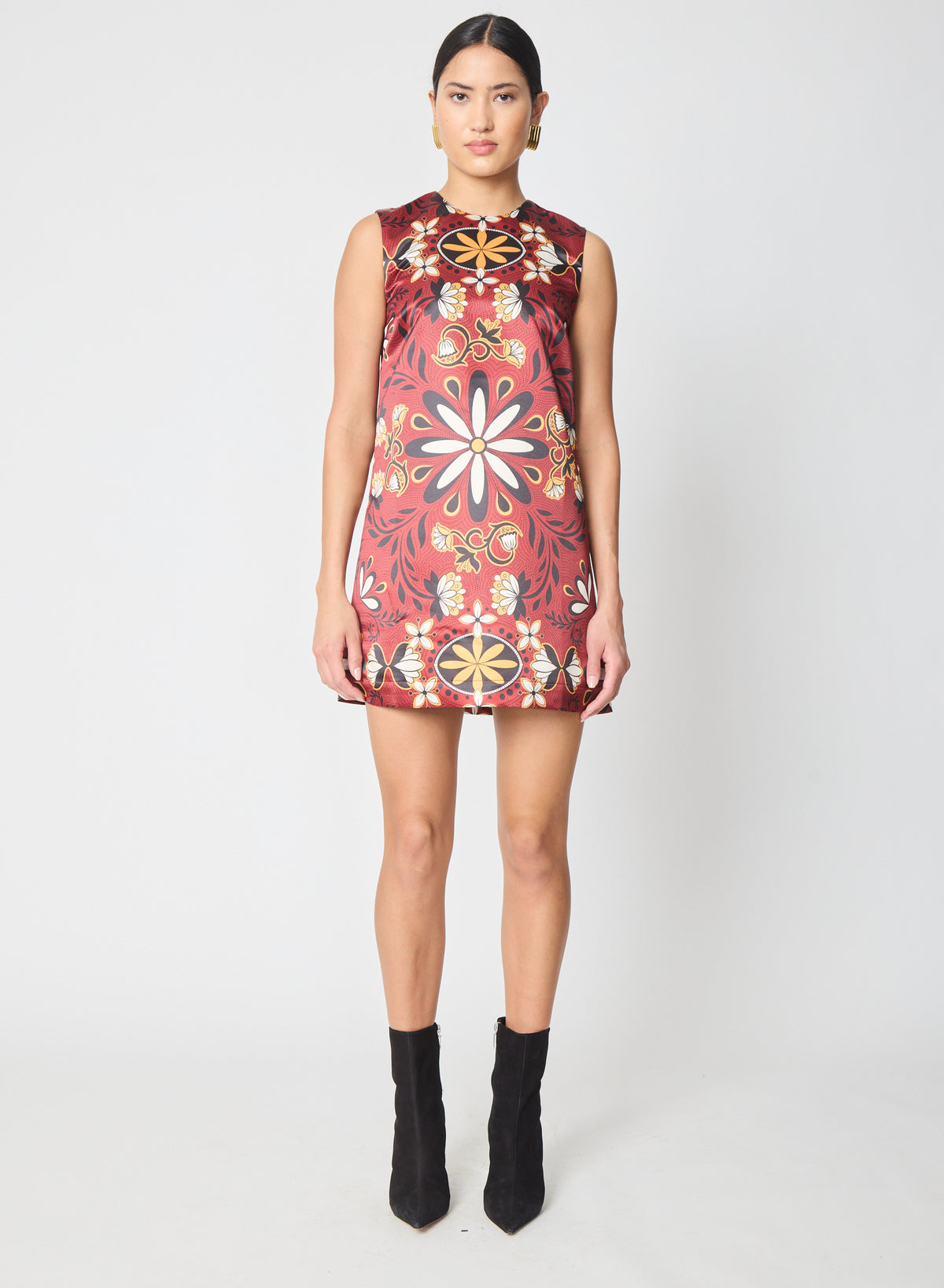 Kirby dress in Retro Espresso Floral