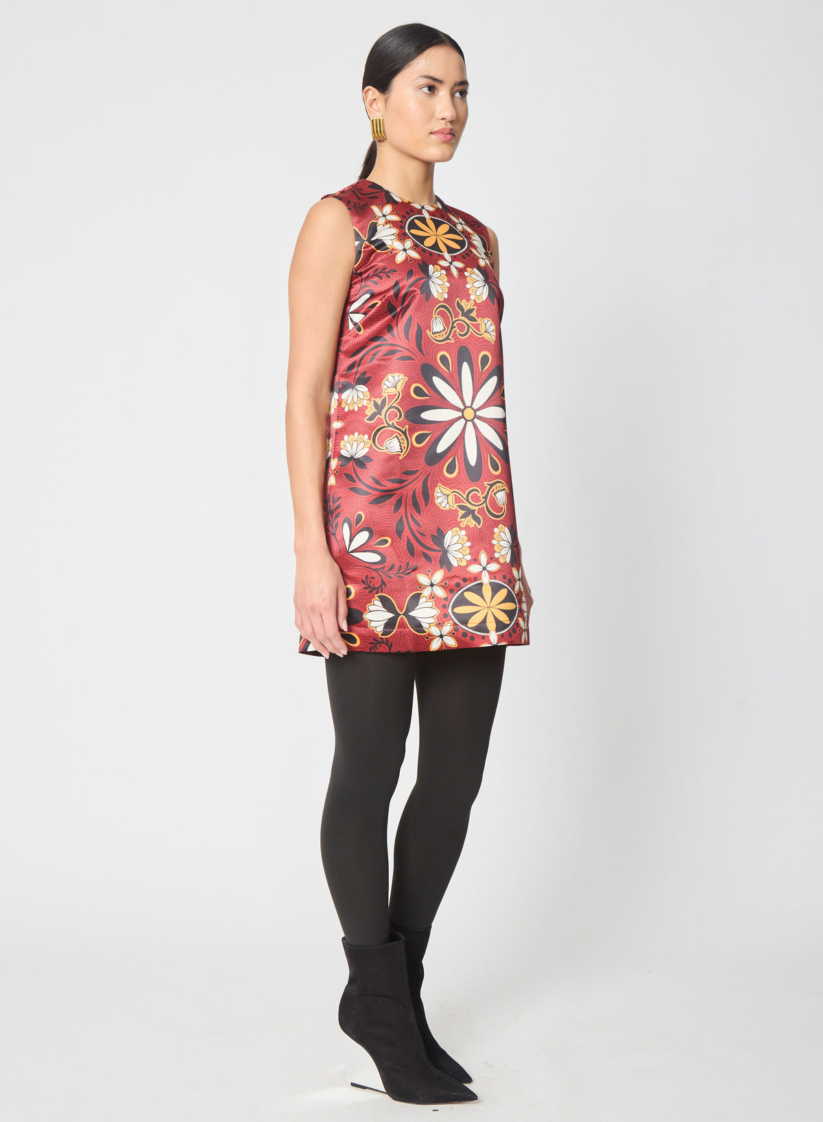 Kirby dress in Retro Espresso Floral