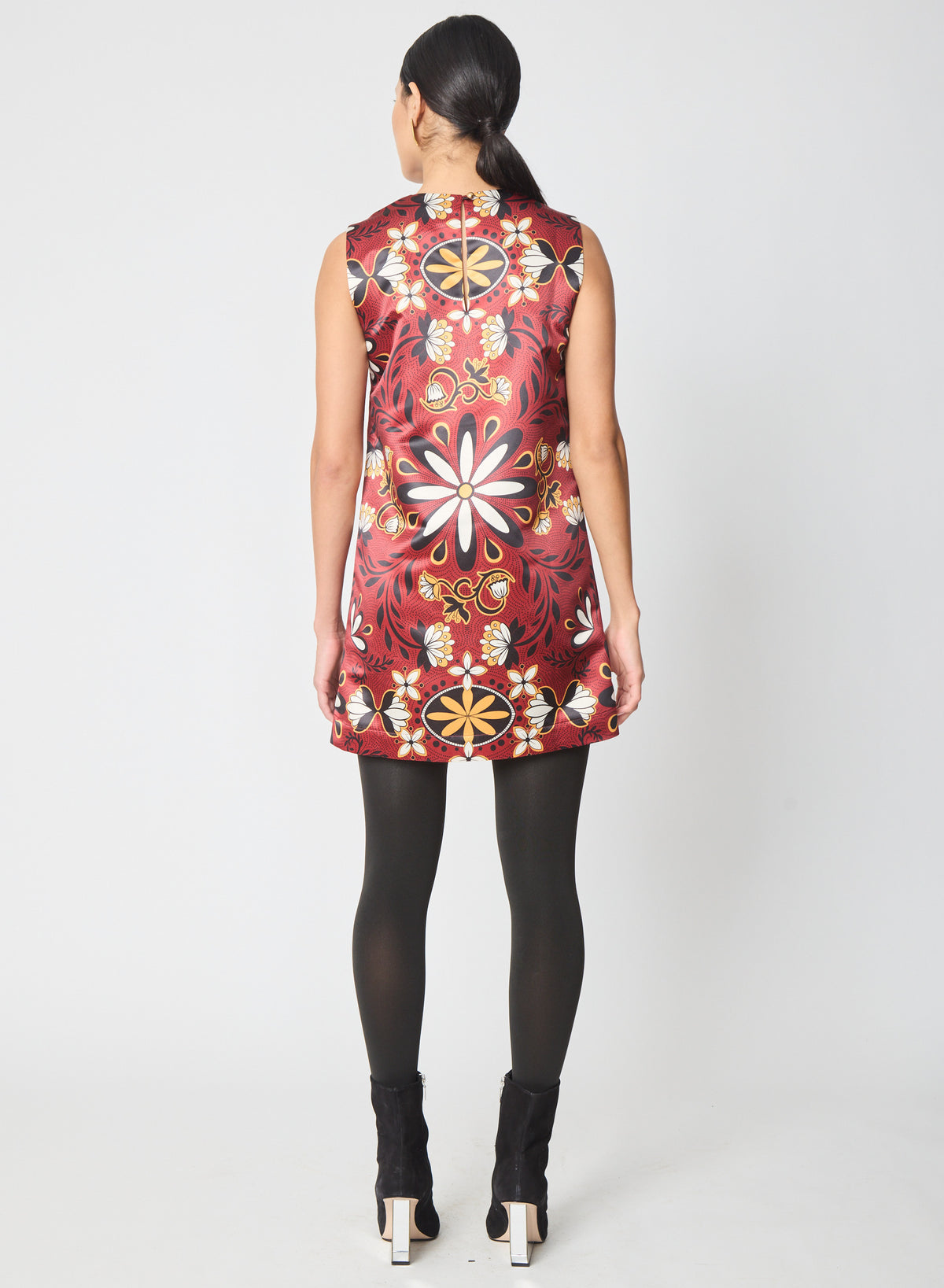 Kirby dress in Retro Espresso Floral