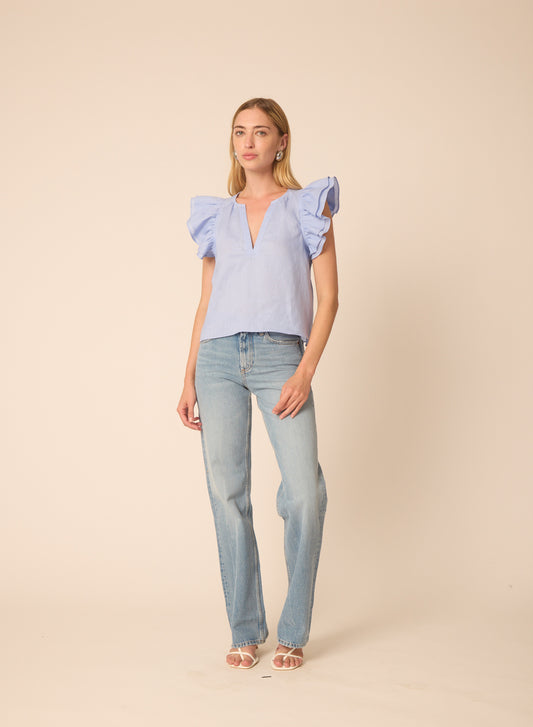 Orla blouse in Periwinkle - Gilner Farrar