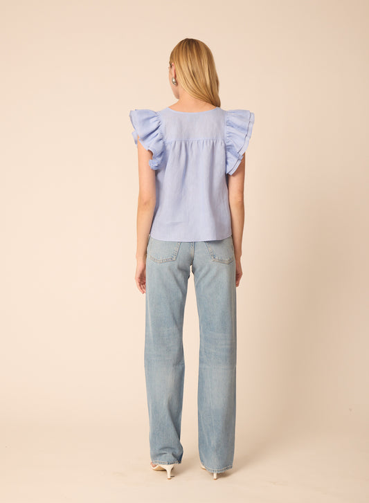 Orla blouse in Periwinkle - Gilner Farrar