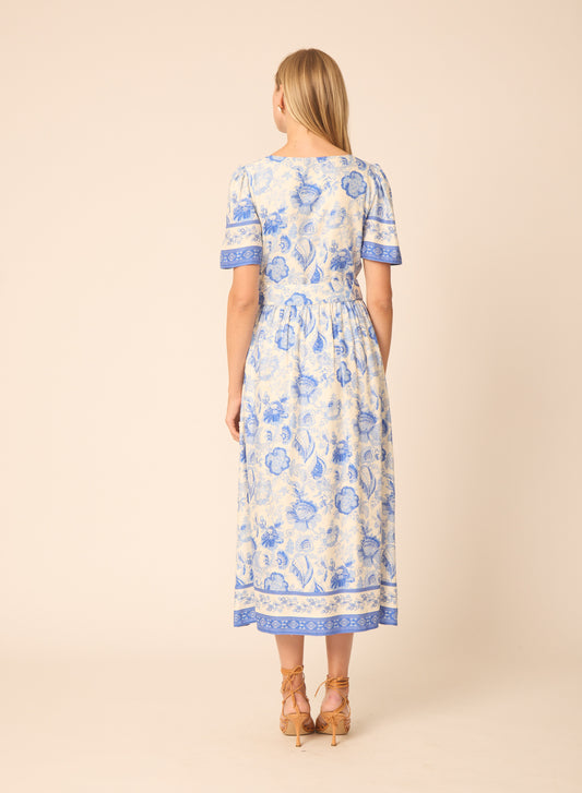 Mallory dress in Lisbon Print - Gilner Farrar