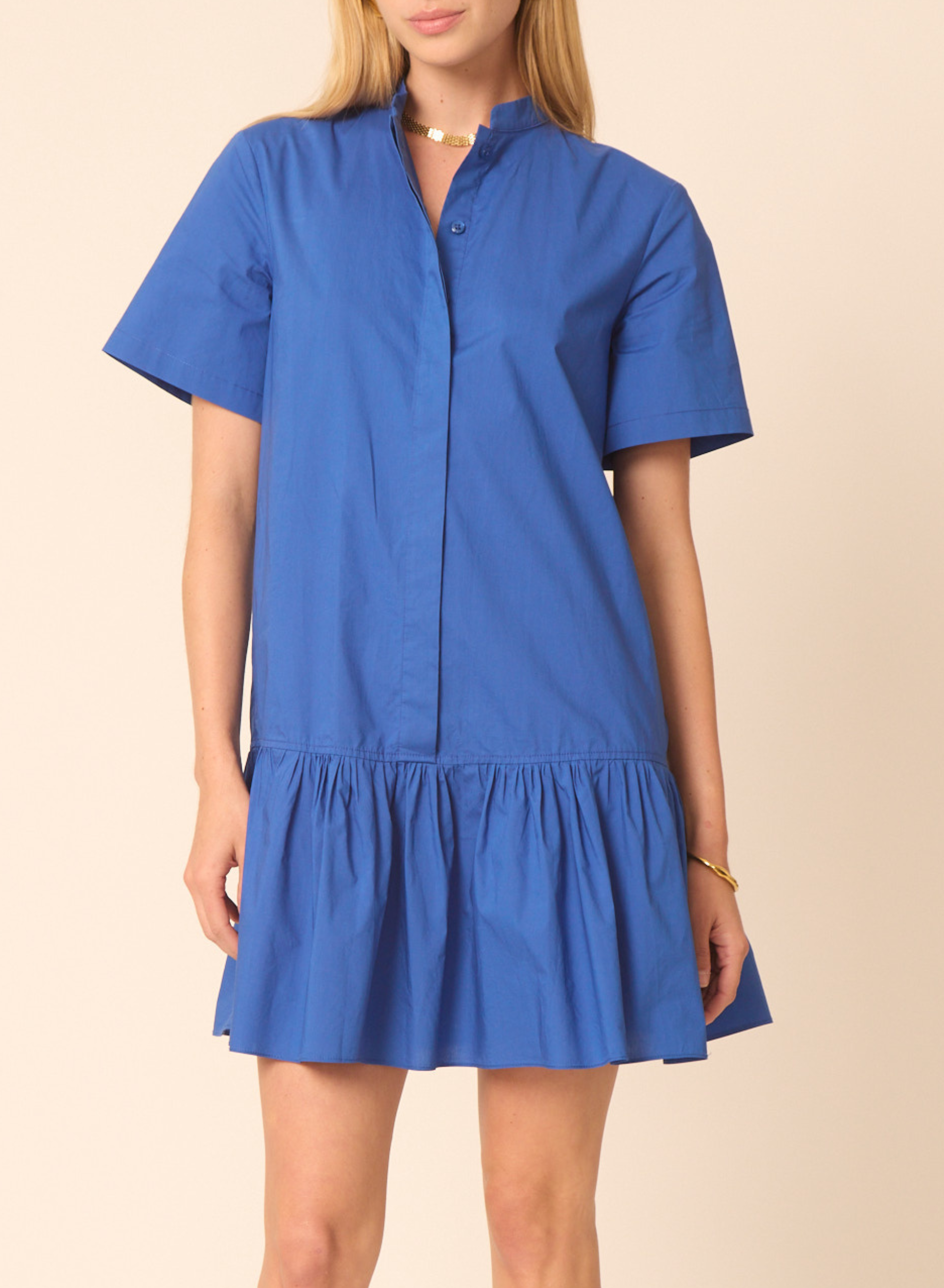 Ollivette dress in Azure - Gilner Farrar