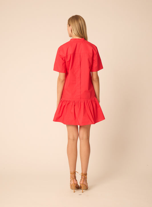 Ollivette dress in Red - Gilner Farrar