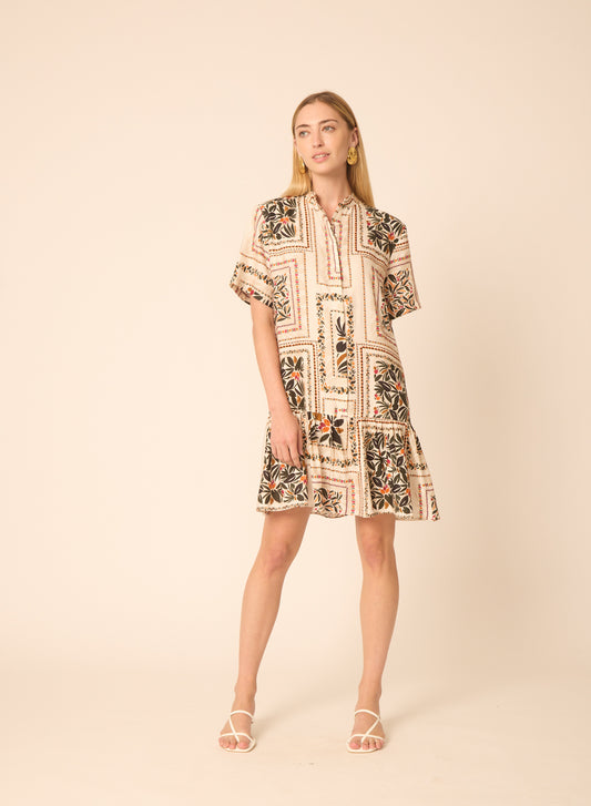Ollivette dress in Tanzania Print - Gilner Farrar
