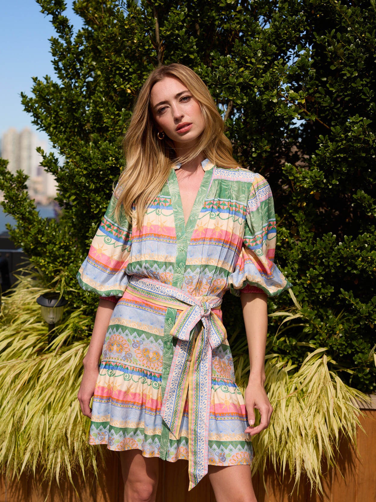 Priya dress in Exumas Print - Gilner Farrar