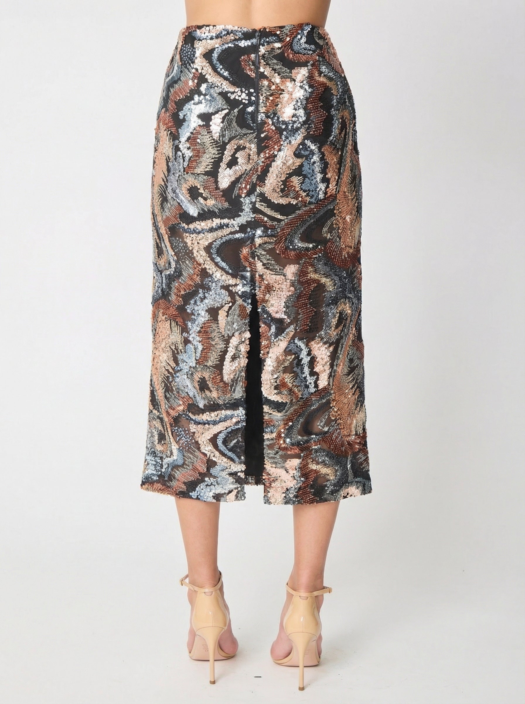 Rosa skirt in Kaleidoscope Sequins