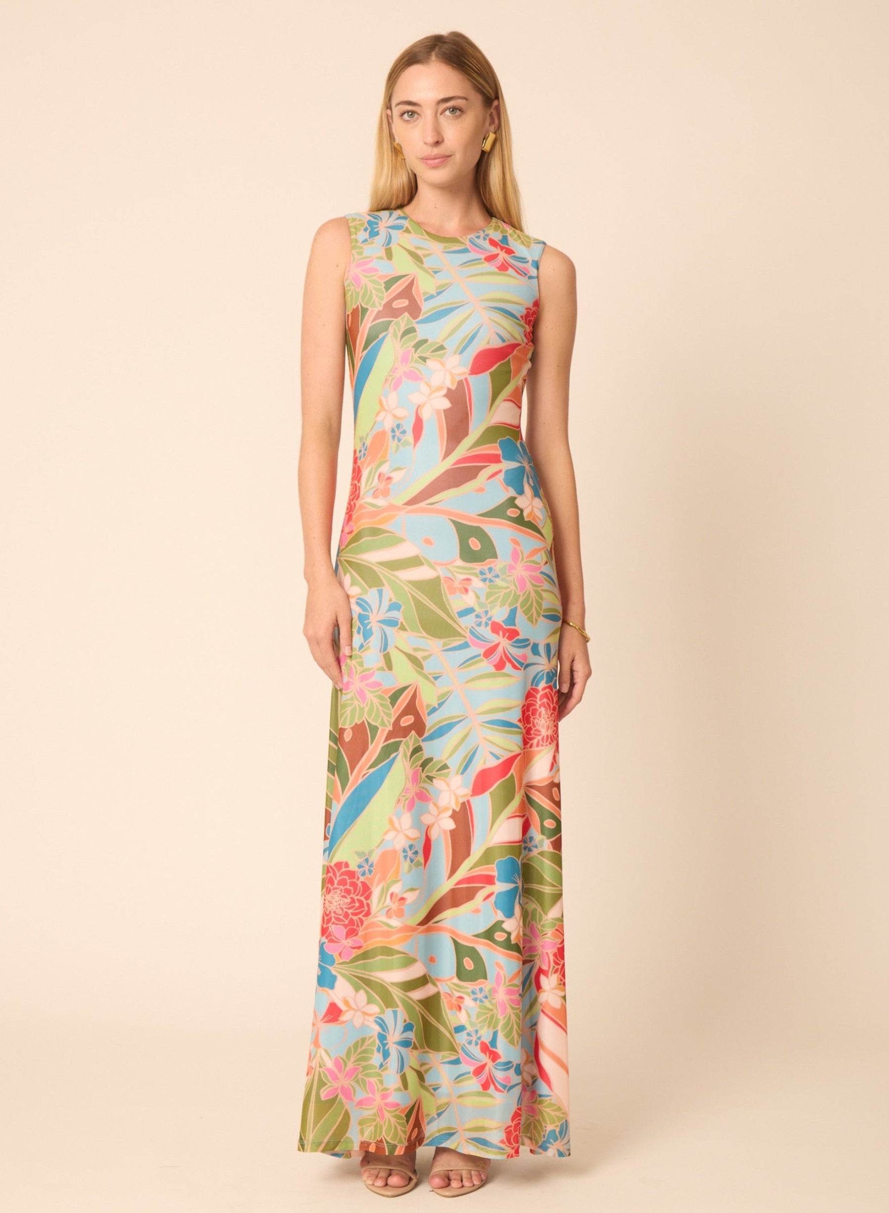 Rudie dress in Amazonian Print - Gilner Farrar