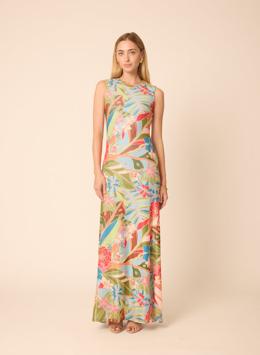 Rudie dress in Amazonian Print - Gilner Farrar